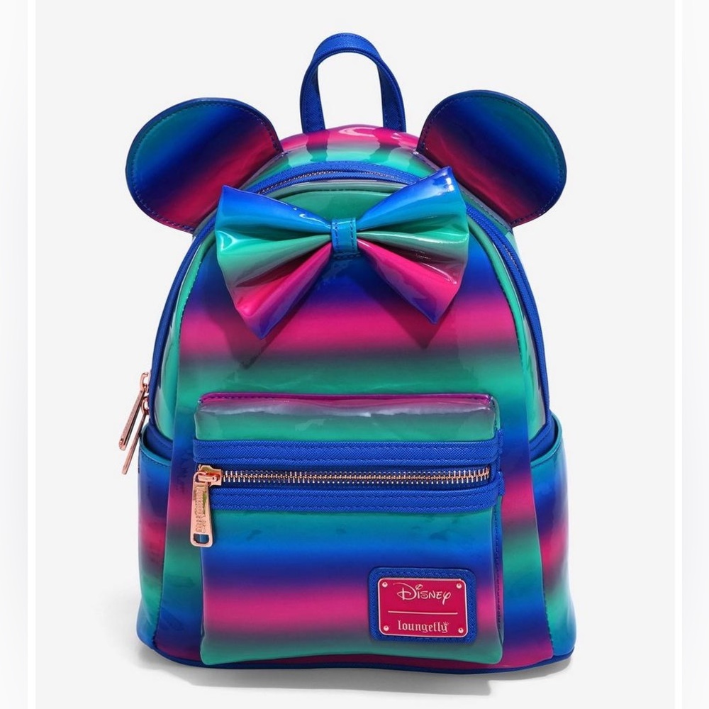 Loungefly Disney Minnie Mouse Striped Mini Backpack - BoxLunch Exclusive